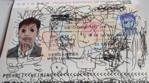 Son doodles on dad's passport and gets him stranded in South Korea
