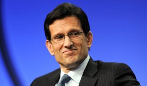 U.S. Congressman and House Majority Leader Eric Cantor (R-VA) goes down in flames.