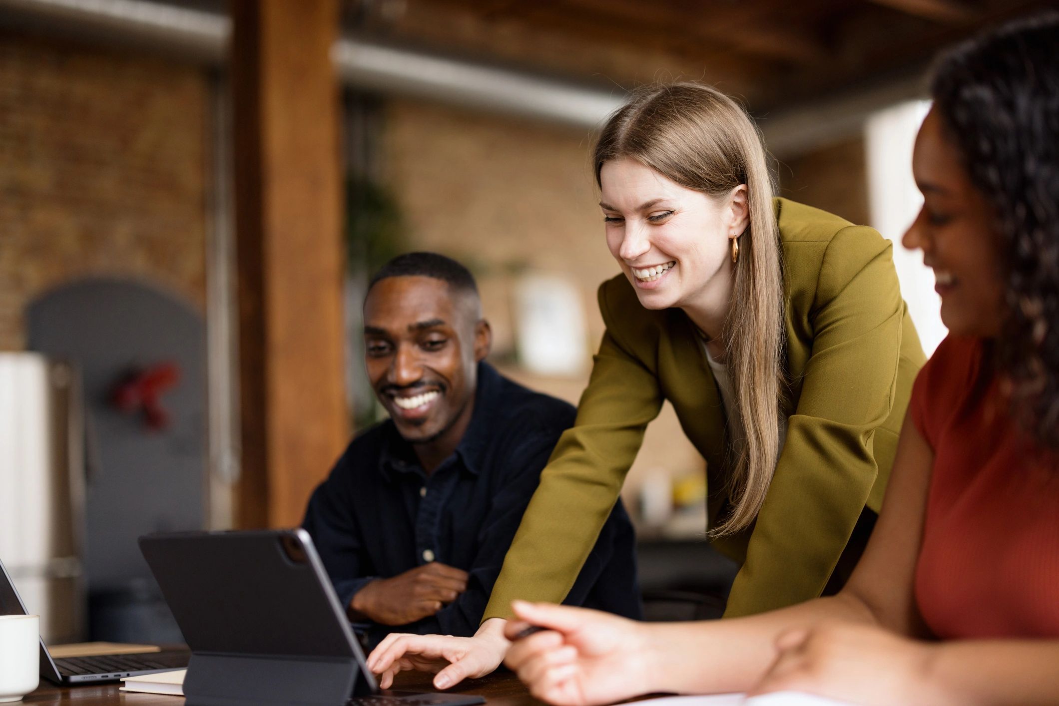 Creative team collaborating in a studio environment